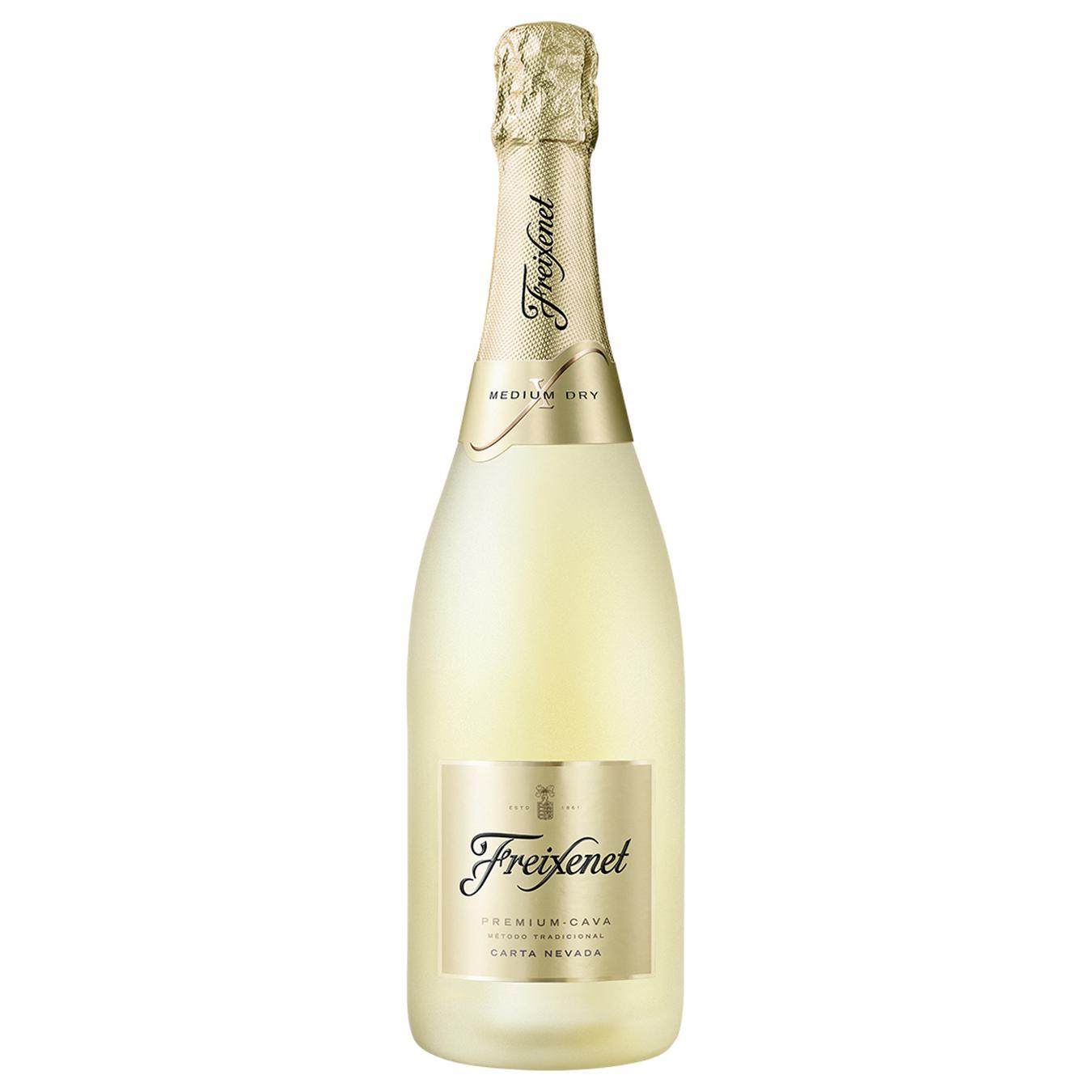 Вино ігристе Freixenet Carta Nevada Premium Cava біле напівсолодке 11,5% 0,75л — фото продукту