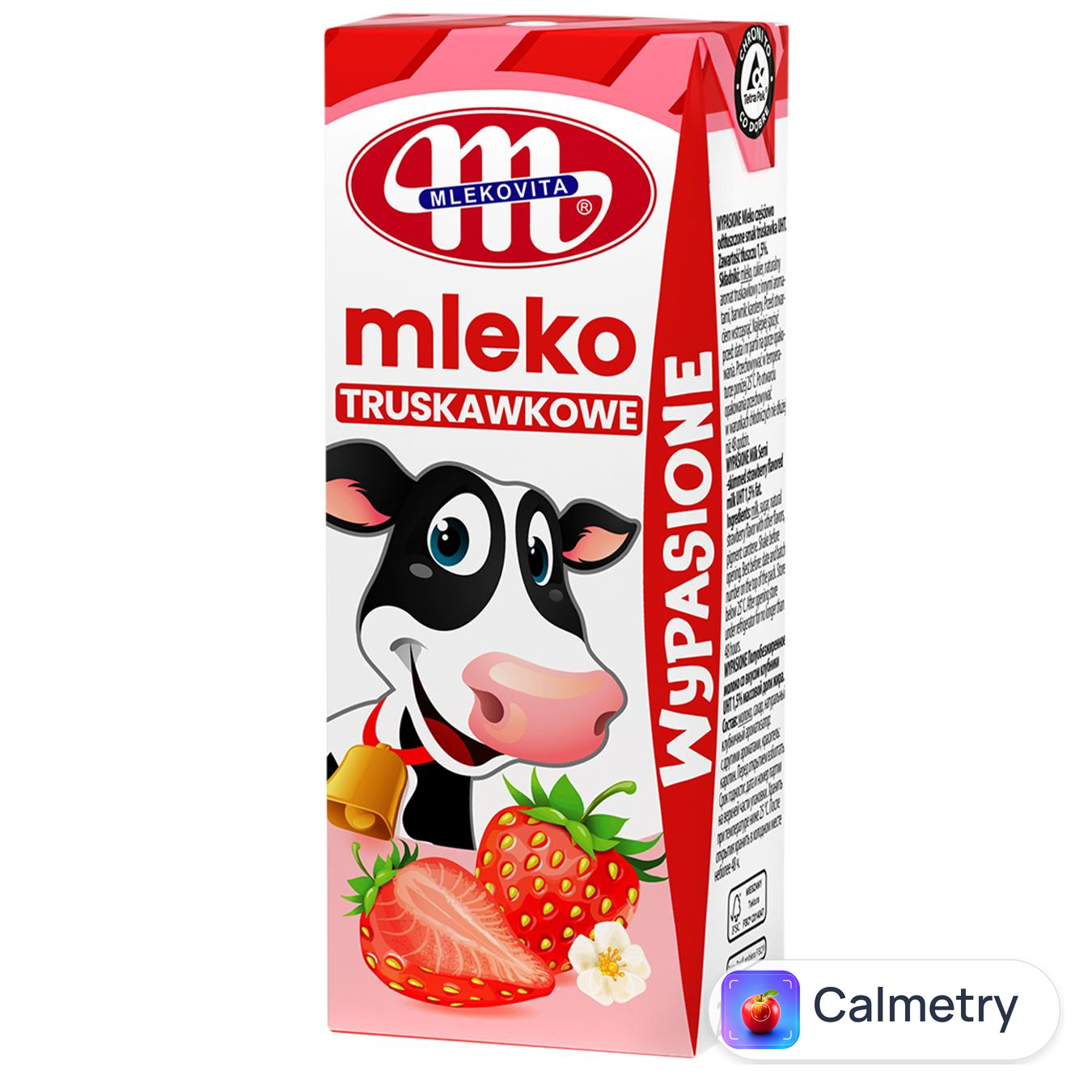 Молоко Mlekovita з полуничним смаком 200мл