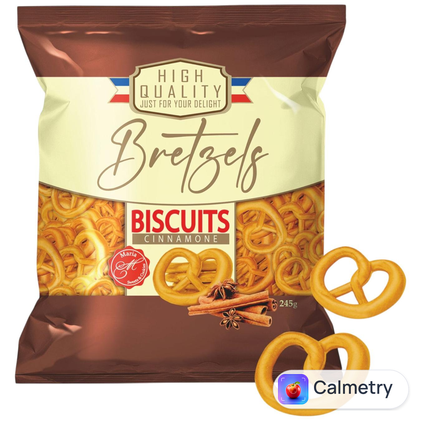 Крекери Maria Bretzels зі смаком кориці 245г