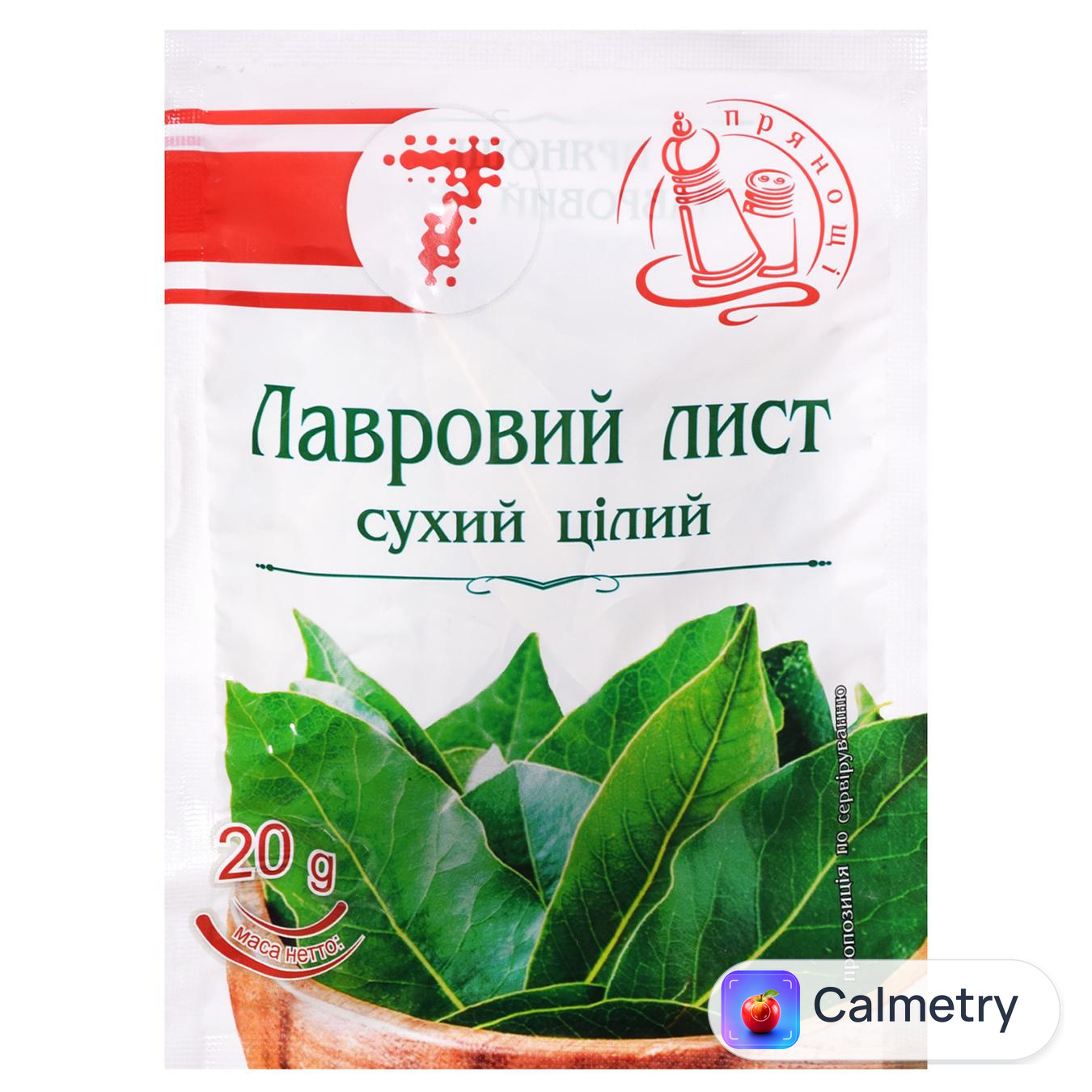 Лавровий лист 7 сухий цілий 20г