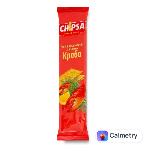 Чипси Chipsa картопляні смак краба