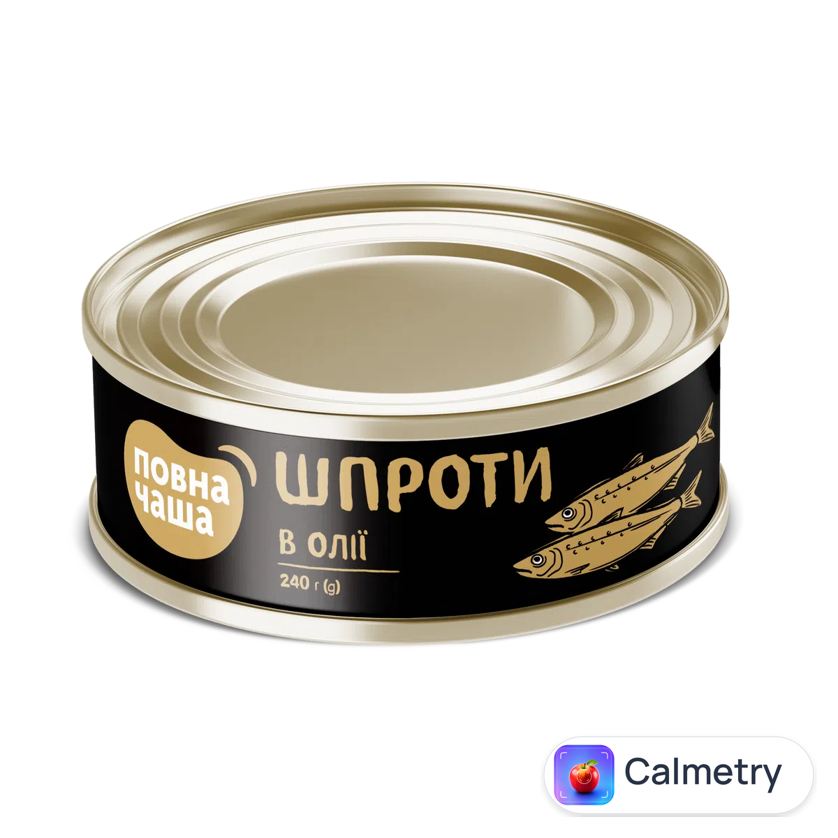 Шпроти «Повна Чаша»® в олії з/б 240г