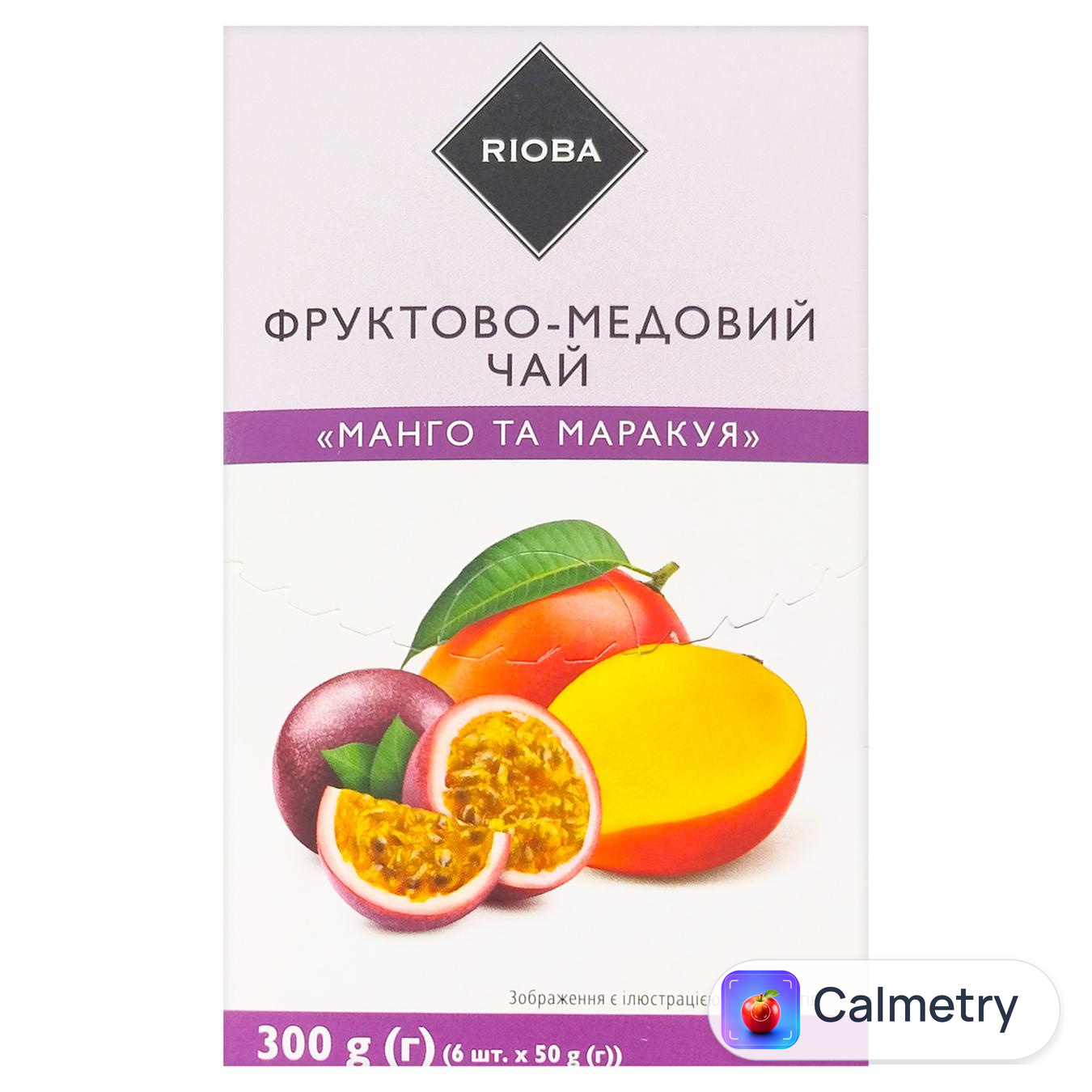 Чай фруктово-медовий Rioba Манго та маракуя 50г х 6шт