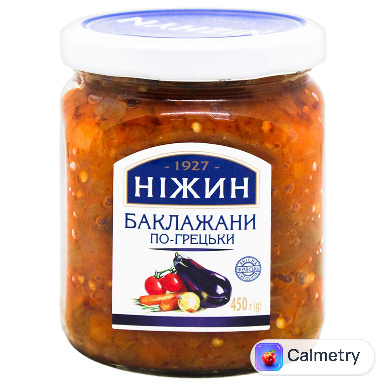 Баклажани Ніжин По-грецьки з оливковою олією 450г — фото продукту