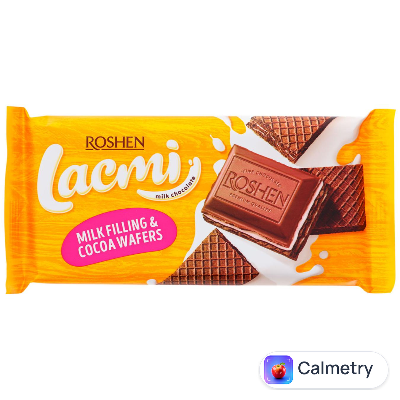 Шоколад Roshen молочний з молочною начинкою та вафлею 105г
