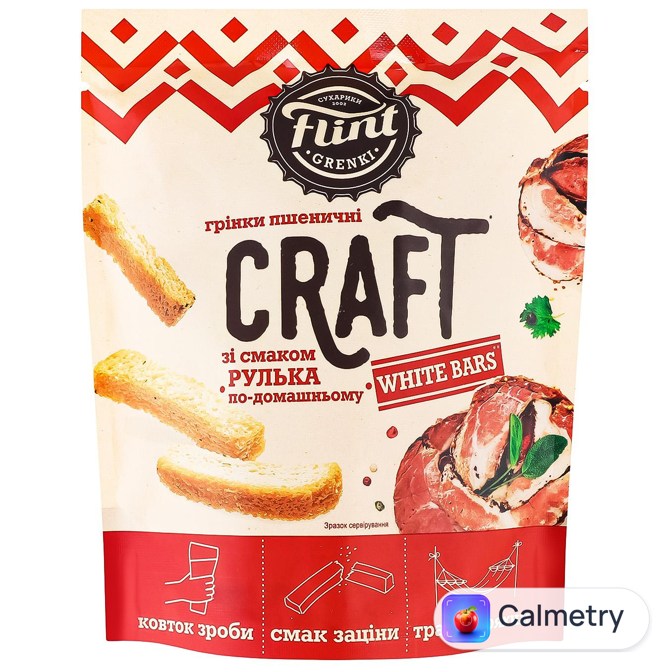 Грінки Flint Craft зі смаком Рулька по-домашньому 90г