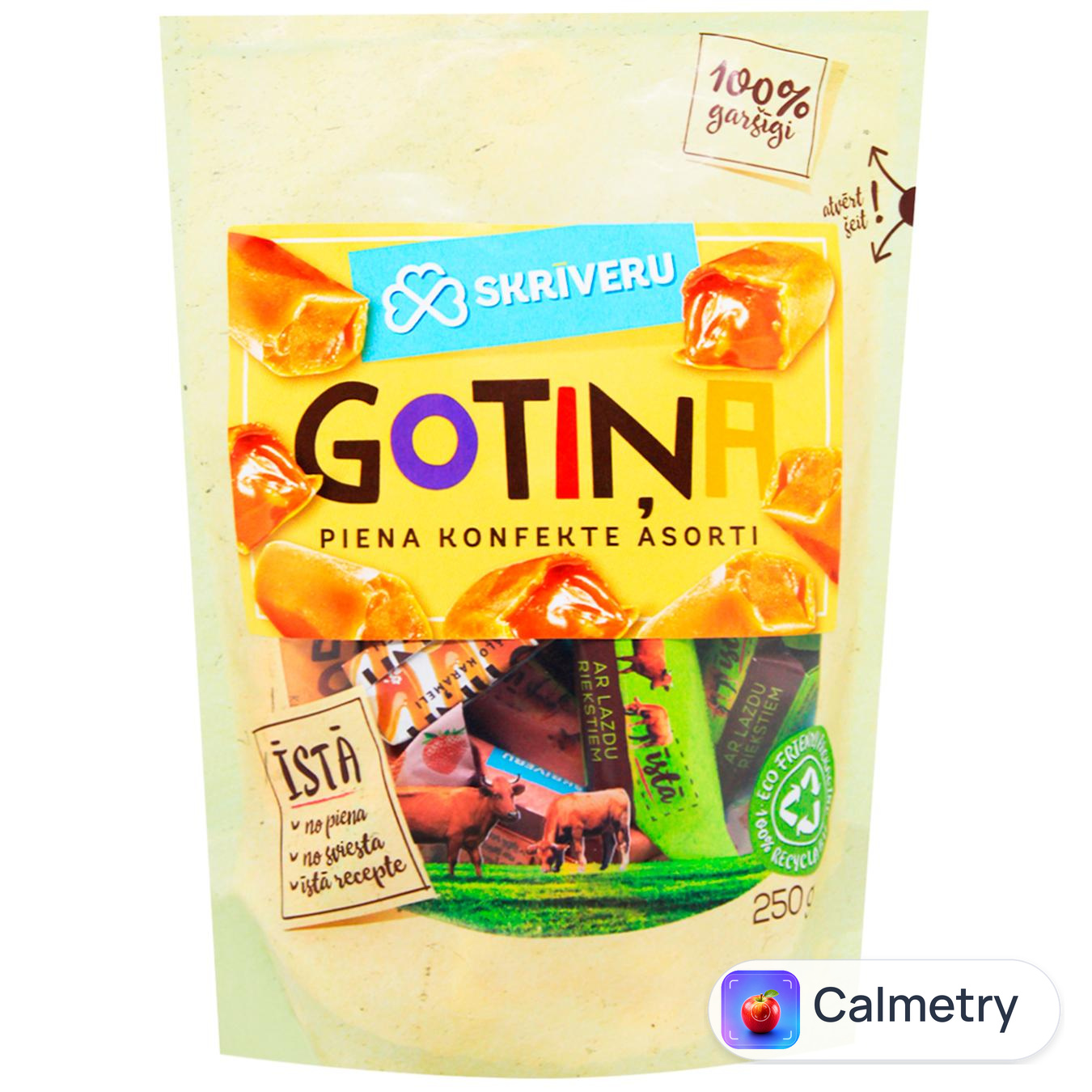 Цукерки Skriveru Gotina Асорті молочні 250г