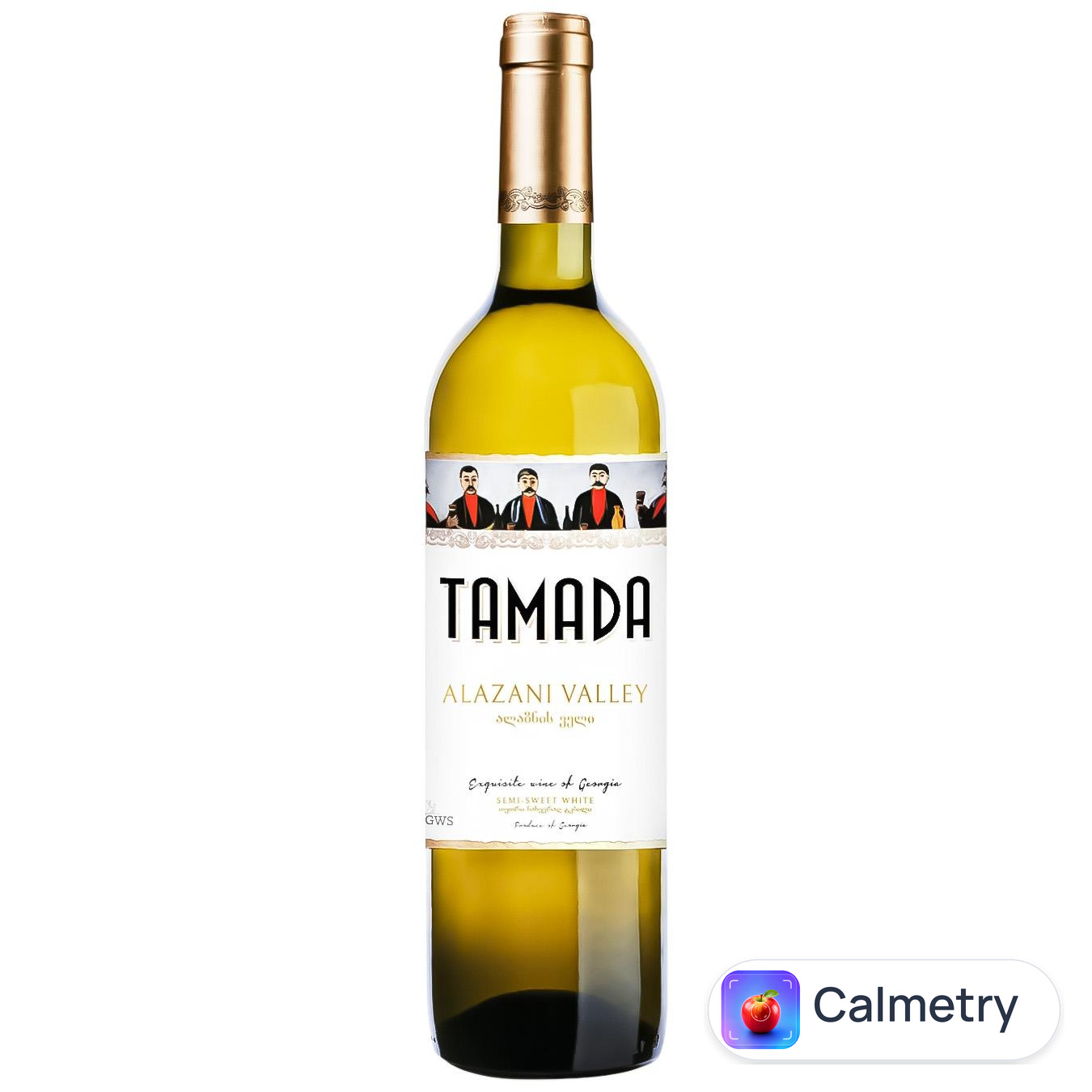 Вино Tamada Алазанська долина біле напівсолодке 12% 0,75л — фото продукту
