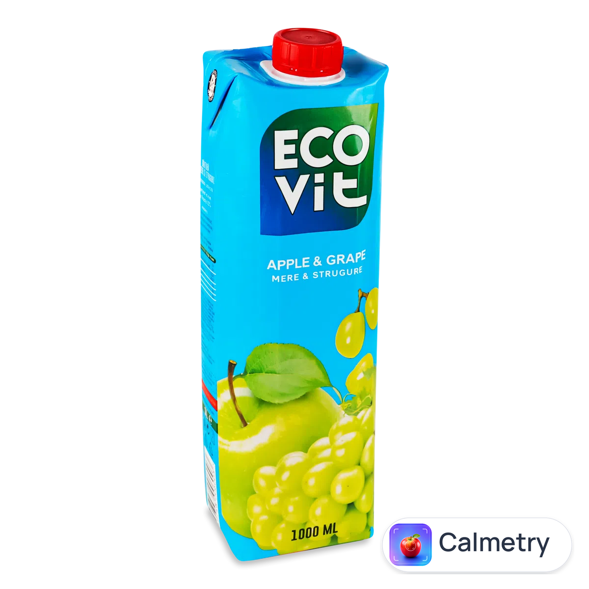 Напій соковмісний Ecovit яблучно-виноградний негазований 1л