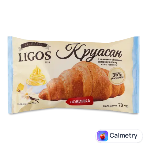 Круасан Ligos Crema pasticcera з нач заварн крему