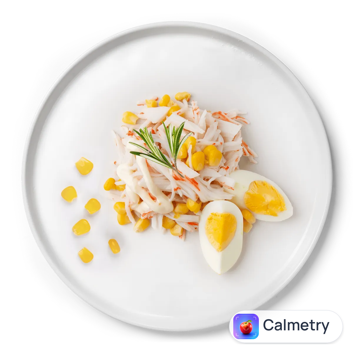 Салат з крабовими паличками та яйцями