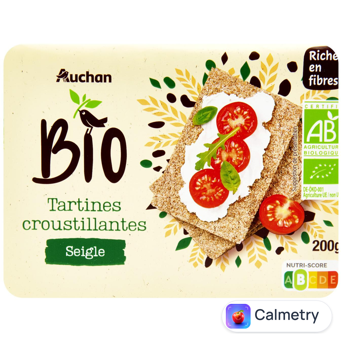 Хлібці Auchan Bio житні 200г