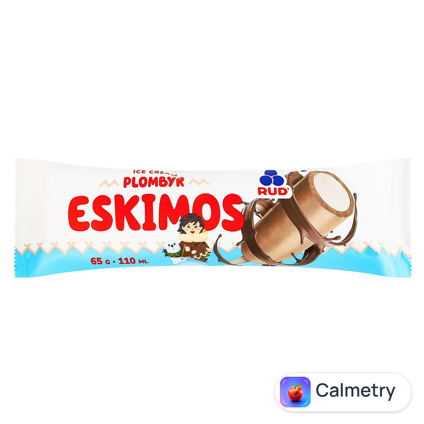Морозиво Рудь Пломбір Ескімос у вершковій збитій глазурі 65г — фото продукту