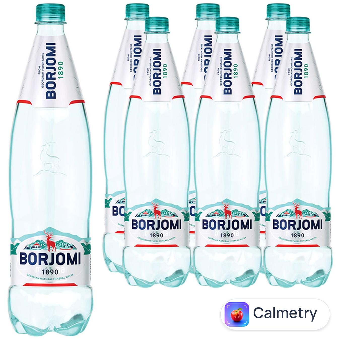 Вода мінеральна Borjomi сильногазована пластикова пляшка 1,25л 6шт