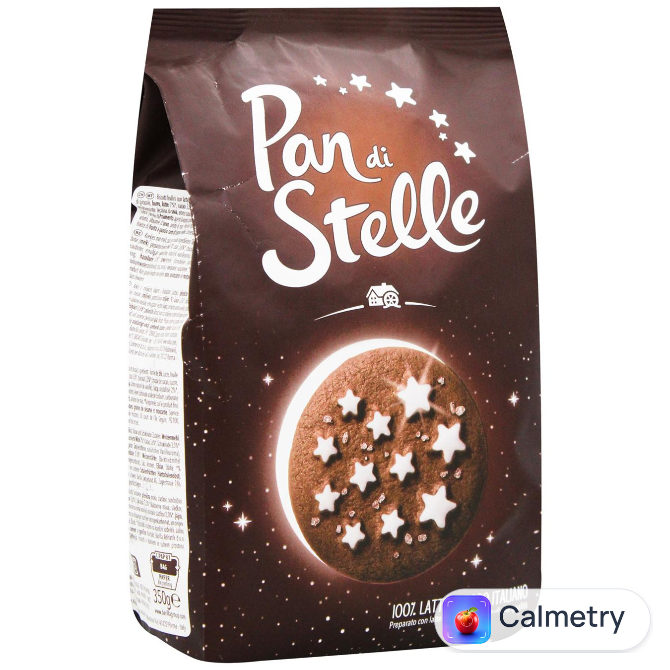 Печиво Mulino Bianco Pan Di Stelle шоколадне 350г — фото продукту