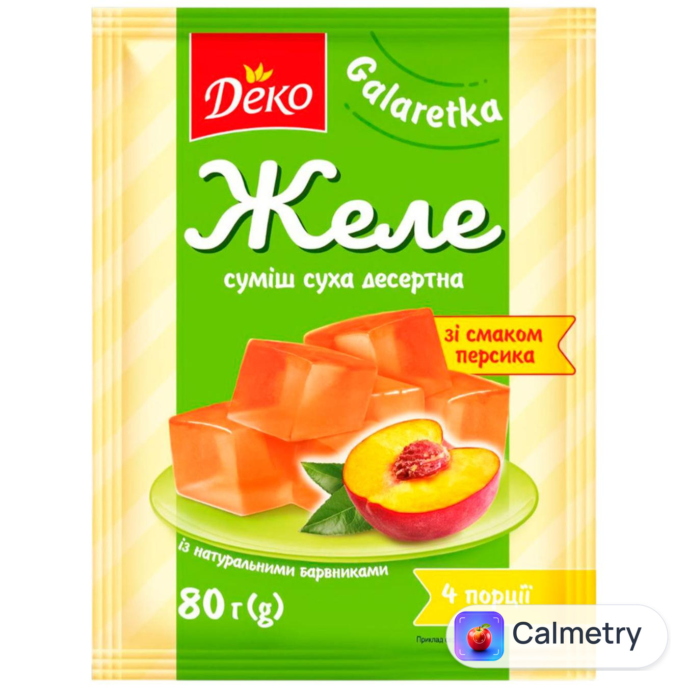 Желе Деко зі смаком персика 80г