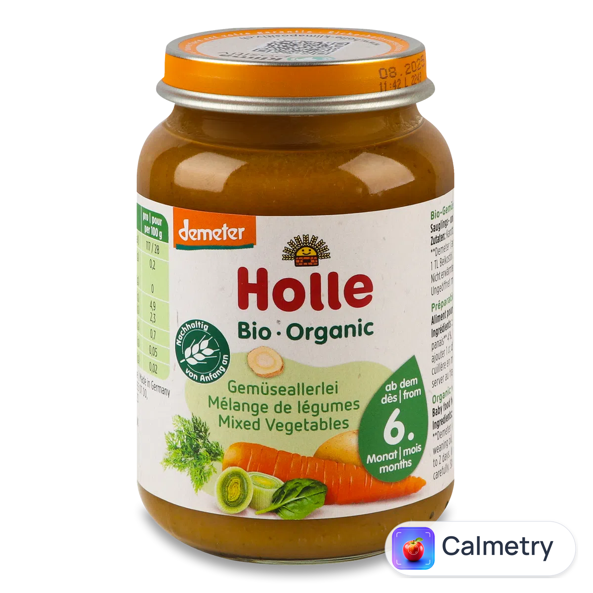 Пюре Holle Organic овочевий мікс 190г