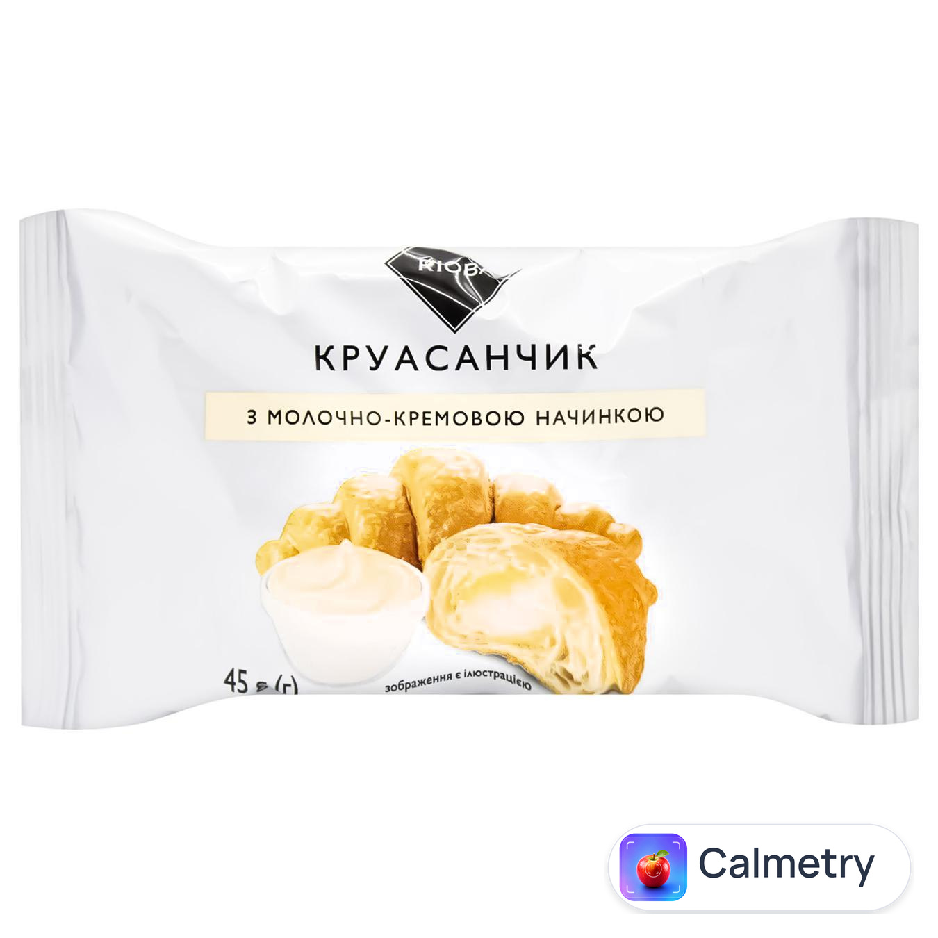 Круасанчик Rioba з молочно-кремовою начинкою 45г