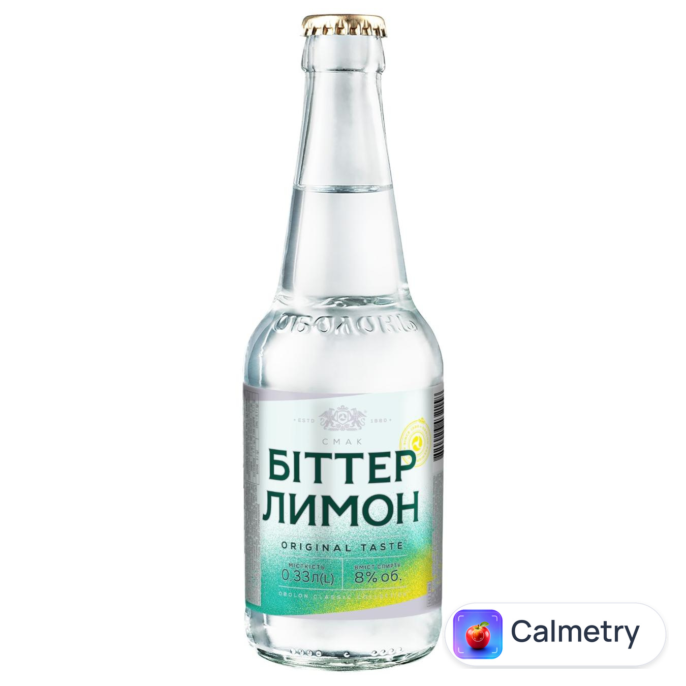 Напій слабоалкогольний Оболонь Біттер Лимон сильногазований 8% 0,33л — фото продукту