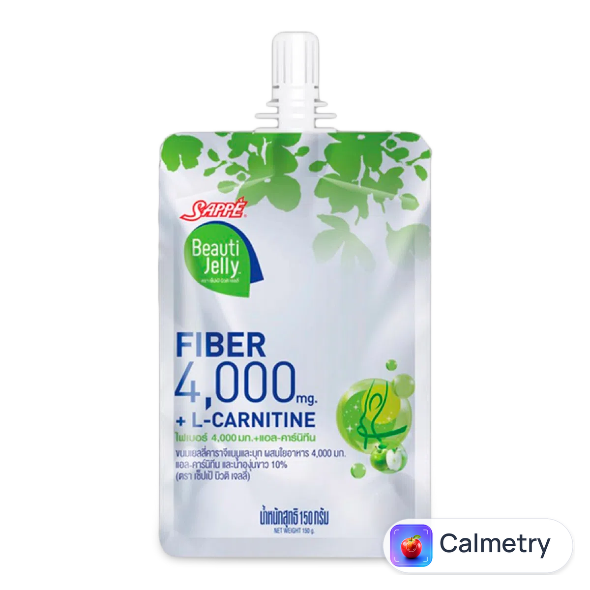 Желе питне Beauti Jelly клітковина + L-карнітин зі смаком яблука 150г