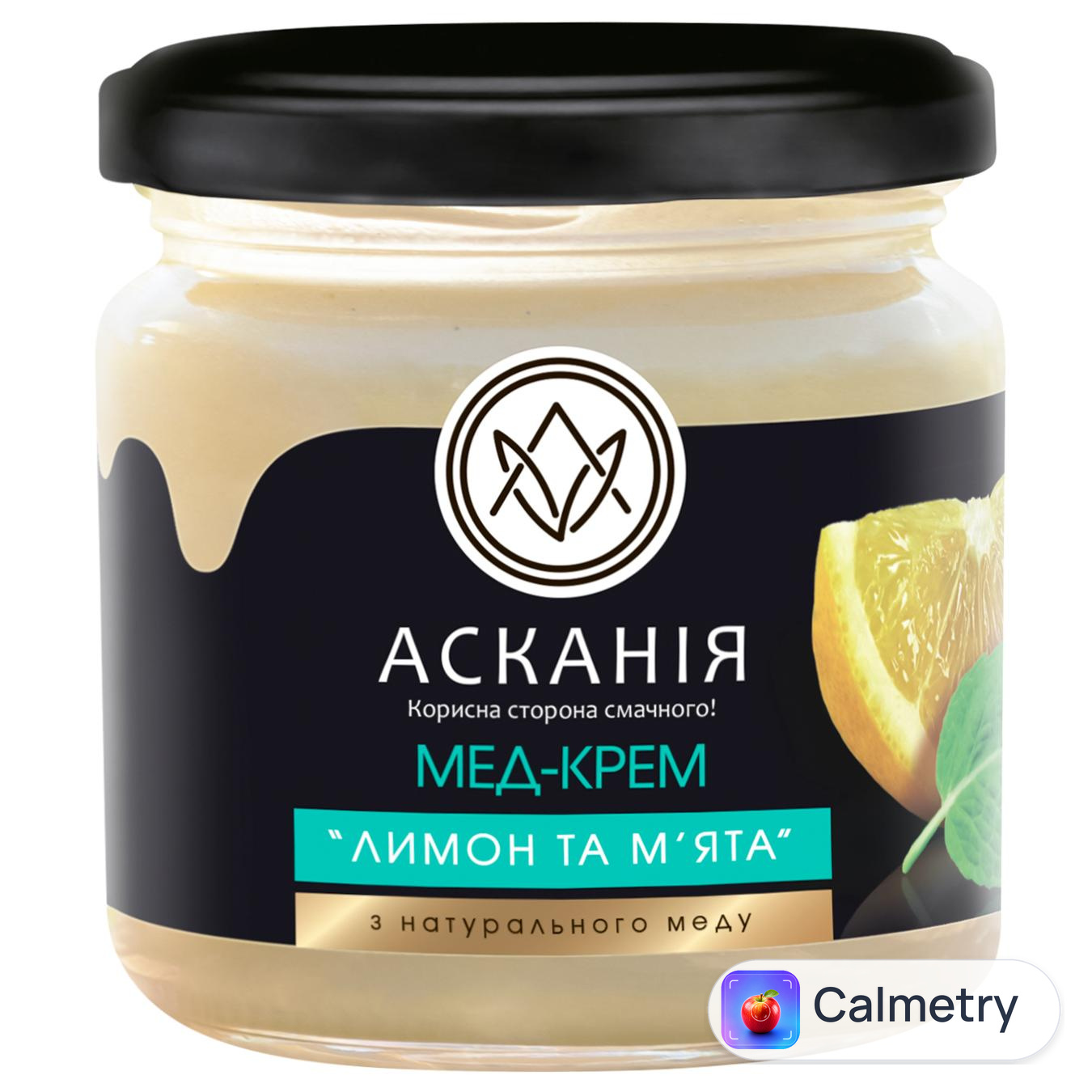 Мед-крем Асканія-Пак лимон та м'ята 250г — фото продукту