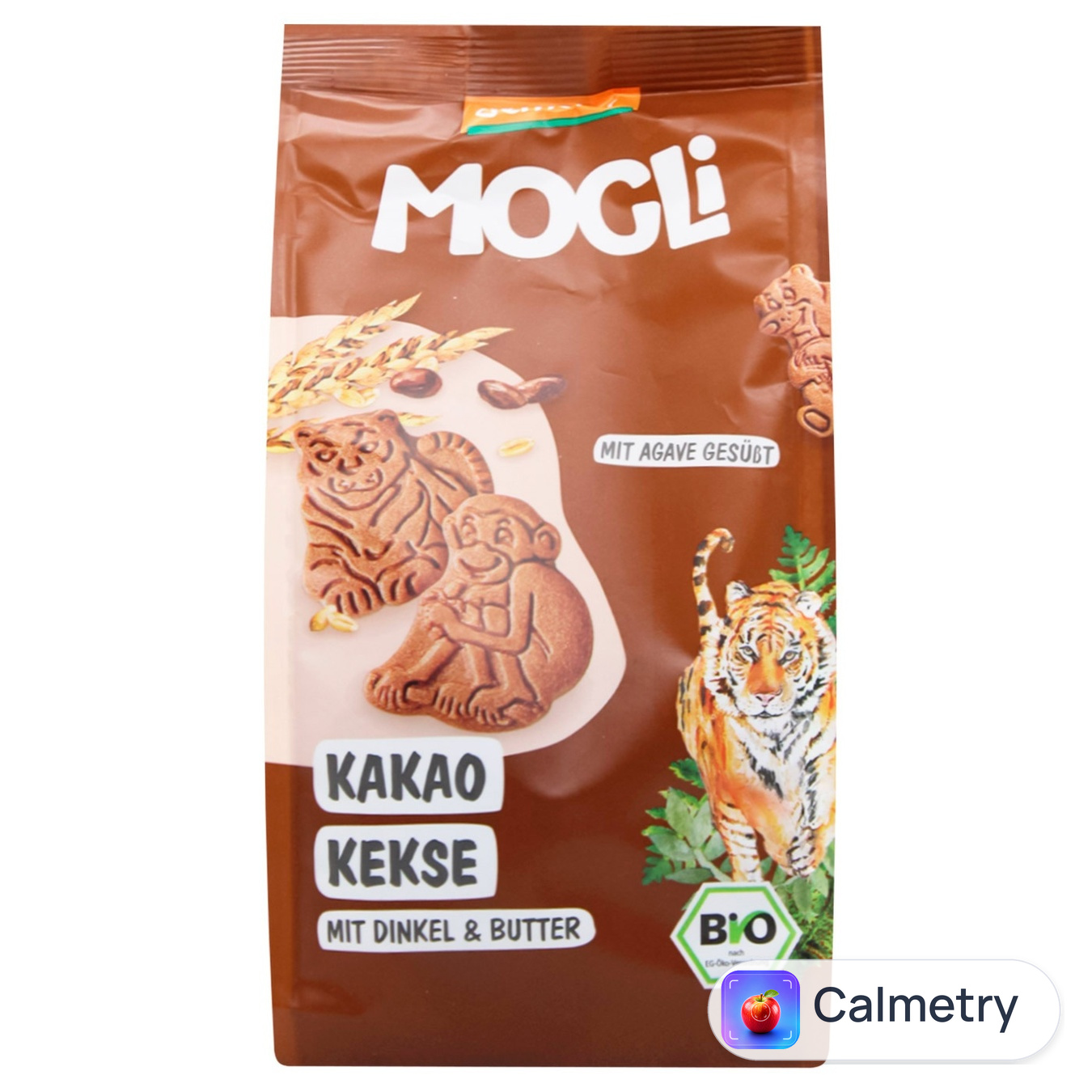Печиво Mogli вершкове зі спельти з какао органічне 125г
