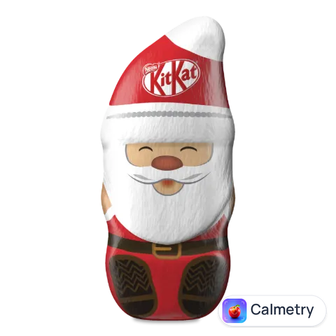 Фігурка Kit Kat Santa з молочного шоколаду