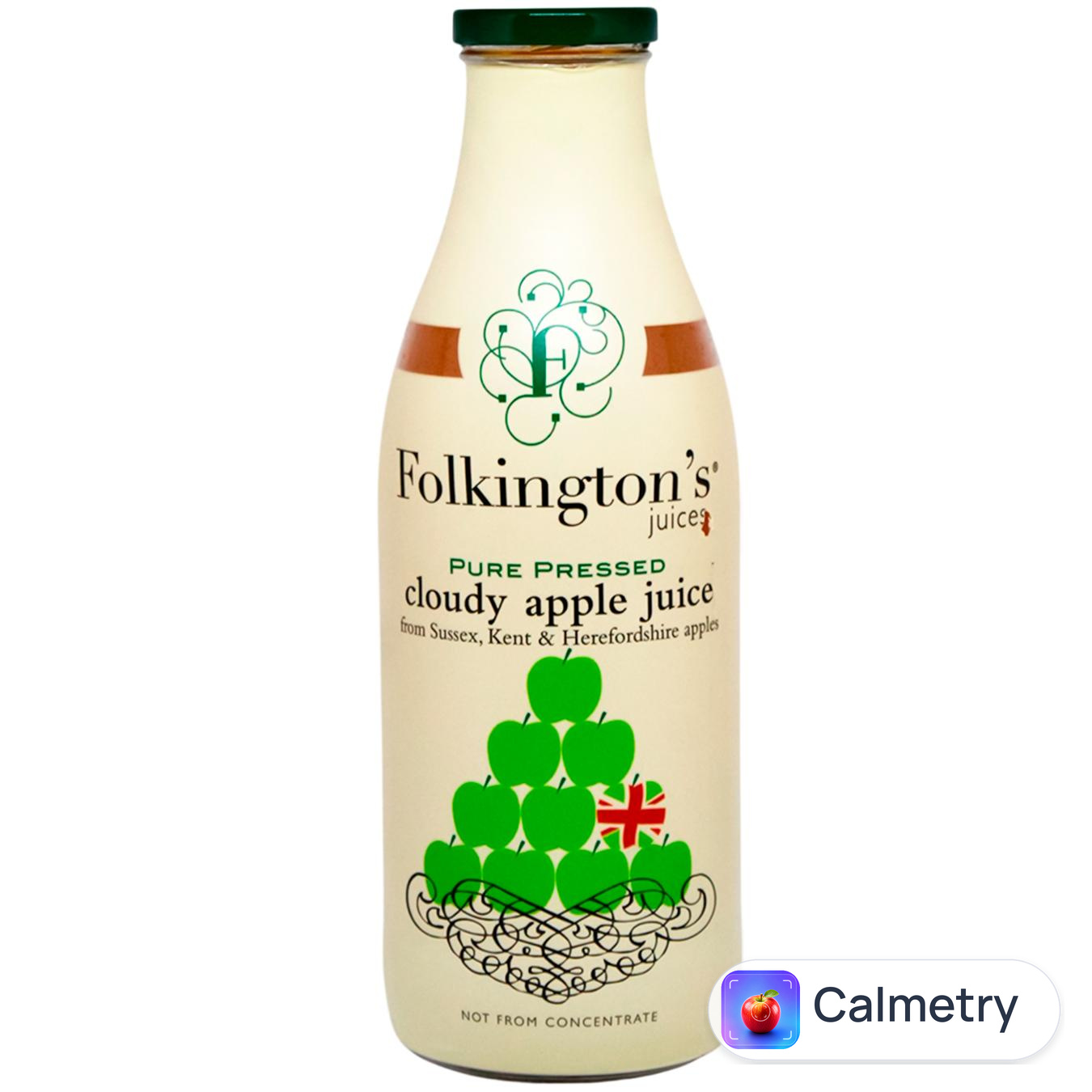 Сік Folkington's яблучний нефільтрований 1л