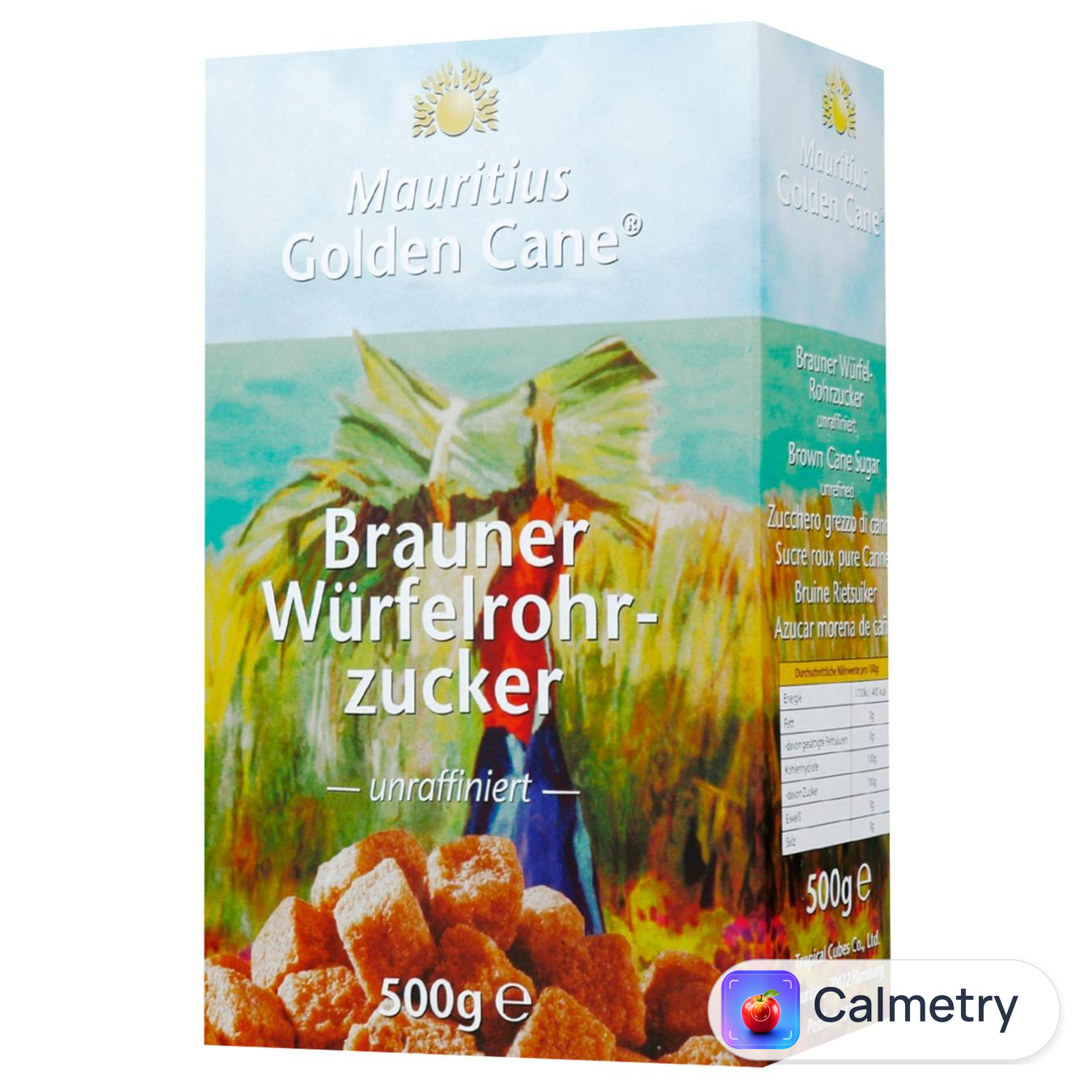 Цукор Mauritius Golden Cane тростинний пресований 500г