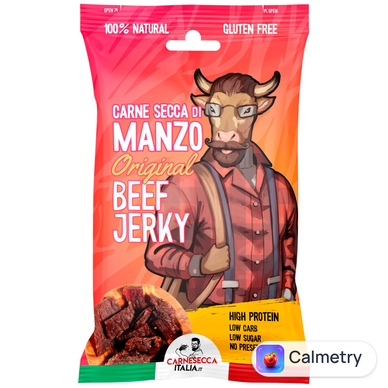 Джерки Carne Secca з в'яленої яловичини 25г