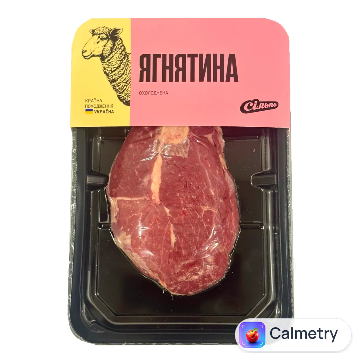 Ягнячий стейк із задньої ноги охолоджений в/у