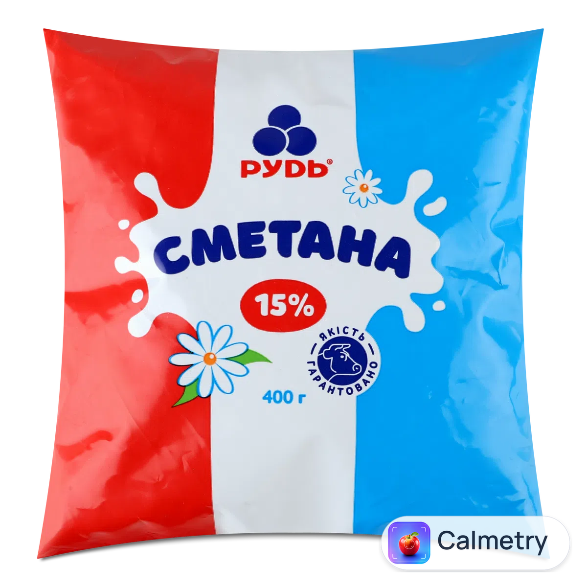 Сметана «Рудь» 15% п/е 400г