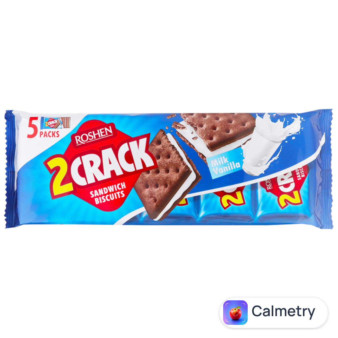 Крекер Roshen 2 Crack молочно-ванільна начинка 235г