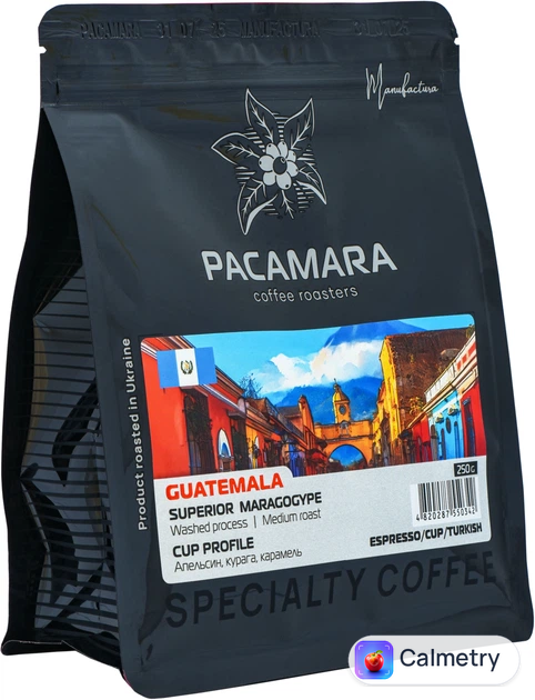 Кава в зернах PACAMARA Guatemala Superior MARAGOGYPE 250 г