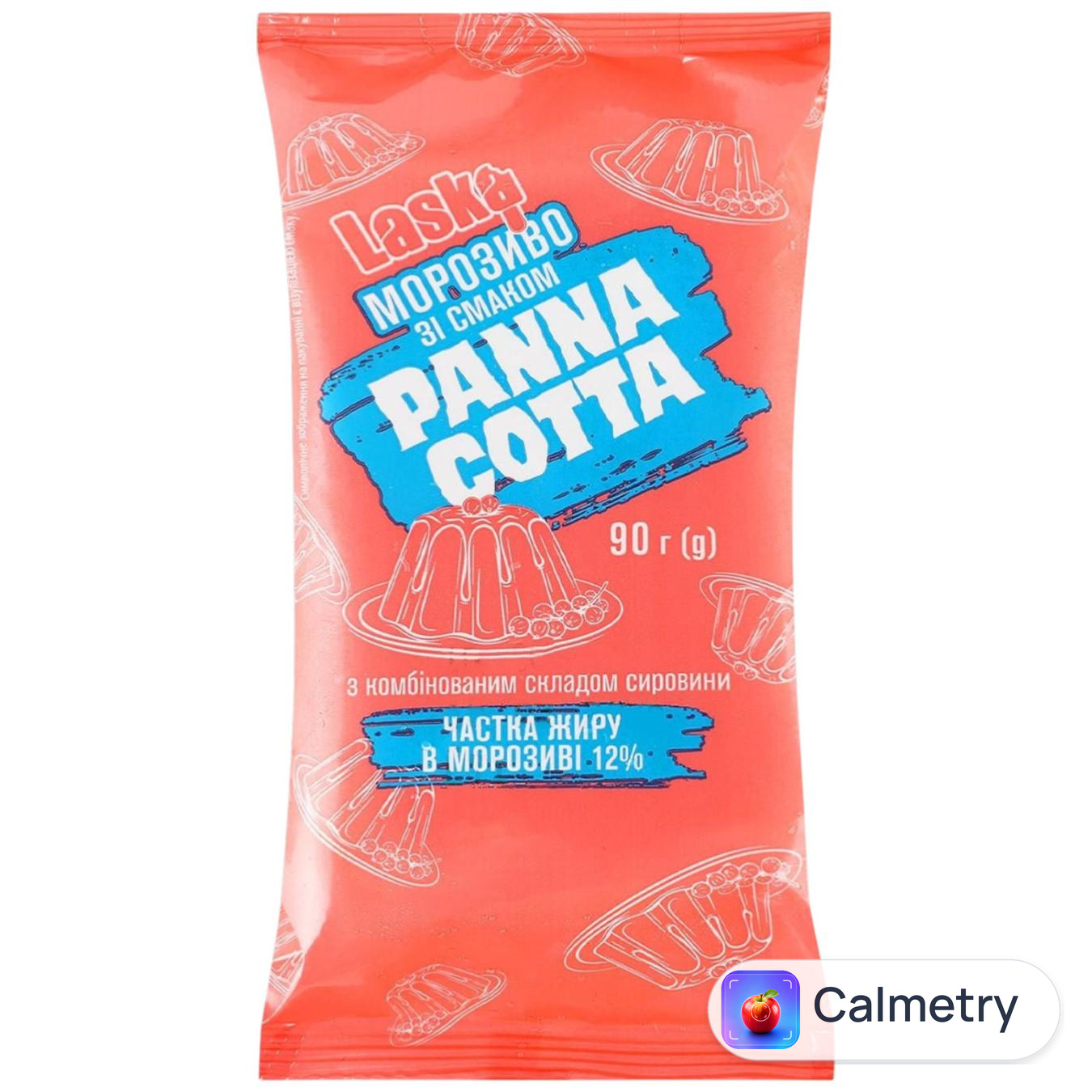 Морозиво Laska Панна котта брикет 90г