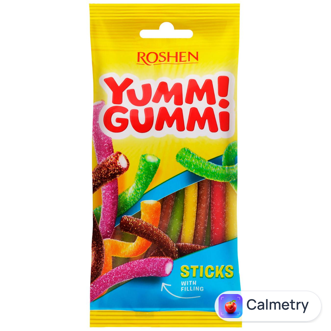 Цукерки Roshen Yummi Gummi Sour Sticks 70г — фото продукту