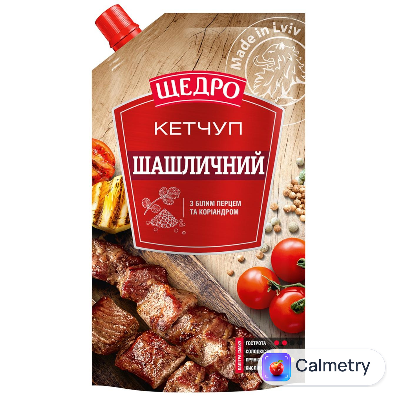 Кетчуп Щедро Шашличний 250г — фото продукту