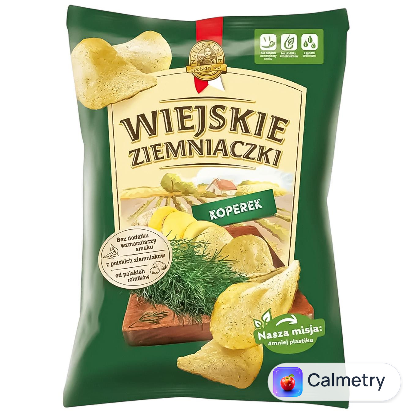 Чипси Wiejskie Ziemniaczki картопляні зі смаком кропу 130г