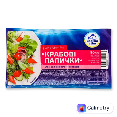 Палички крабові «Водний світ» заморожені 90г