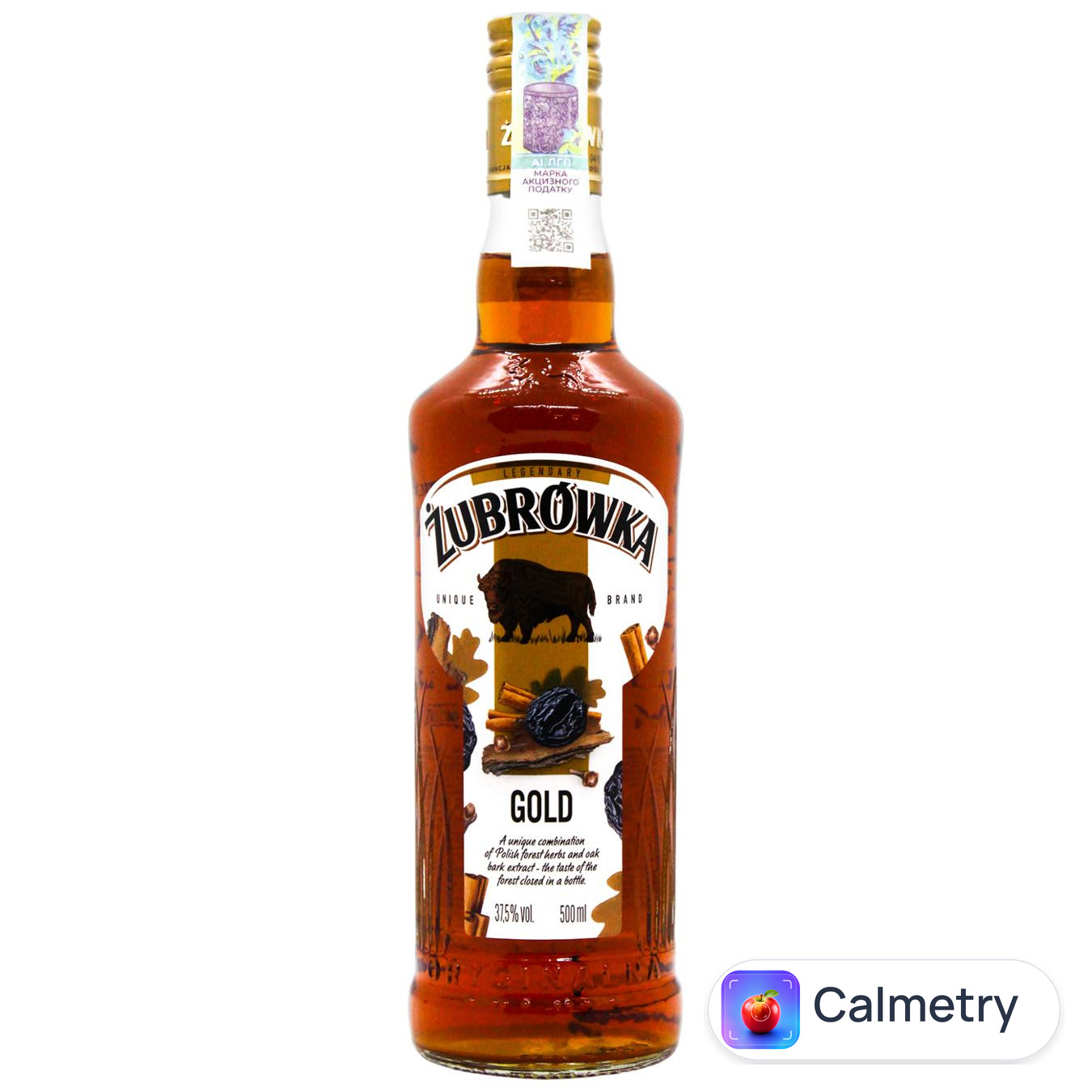 Горілка Zubrowka Настоянка золота 37.5% 0,5л