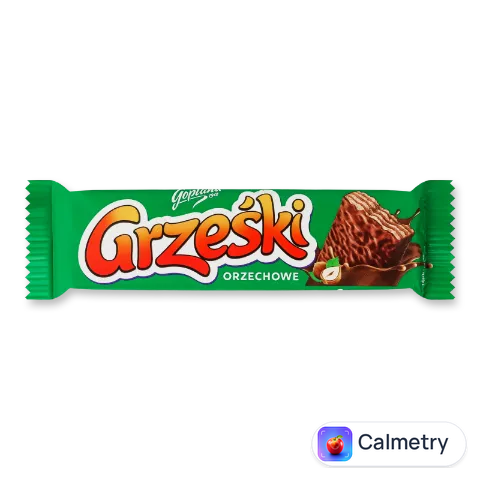 Вафлі Grzeski з шоколадн кремом зі шматоч фундука