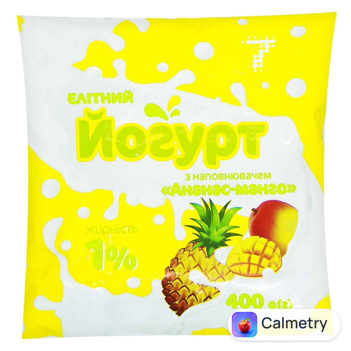 Йогурт 7 Ананас-манго 1% 400г
