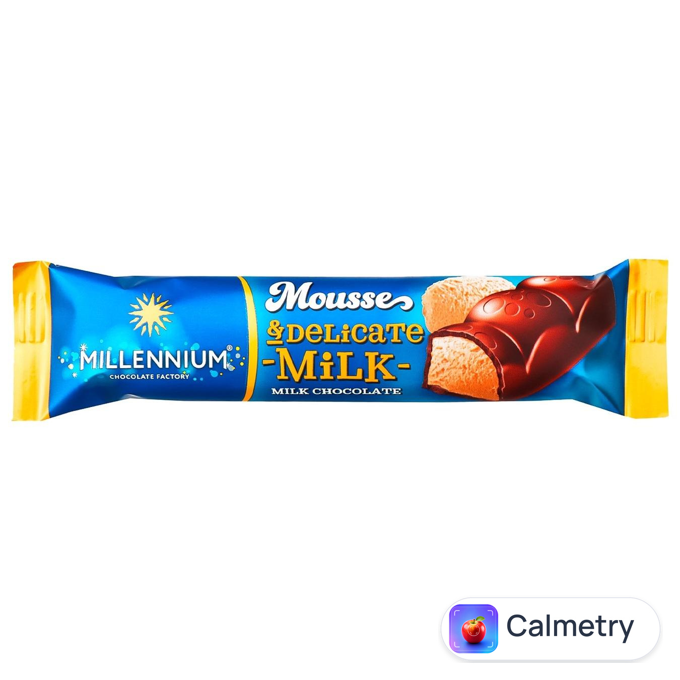 Шоколад молочний Millennium з мусовою начинкою 38г — фото продукту