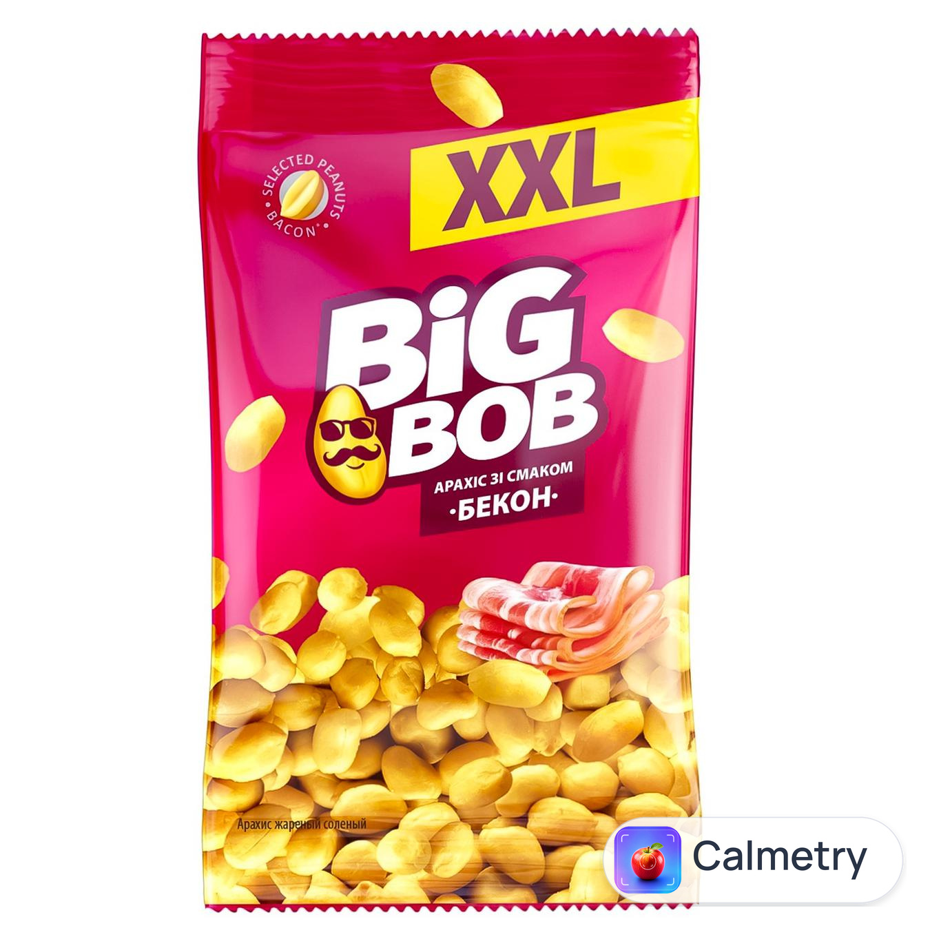 Арахіс Big Bob смажений зі смаком бекону 160г