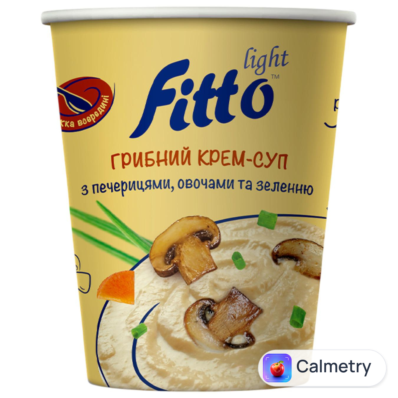Крем-суп Fitto Light з печерицями, овочами та зеленню 40г