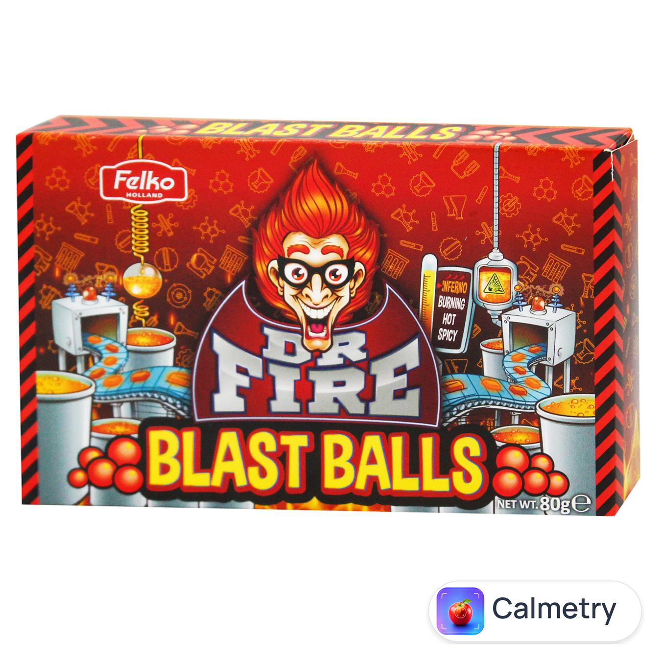 Цукерки Dr. Fire Blast Balls гострі 80г — фото продукту