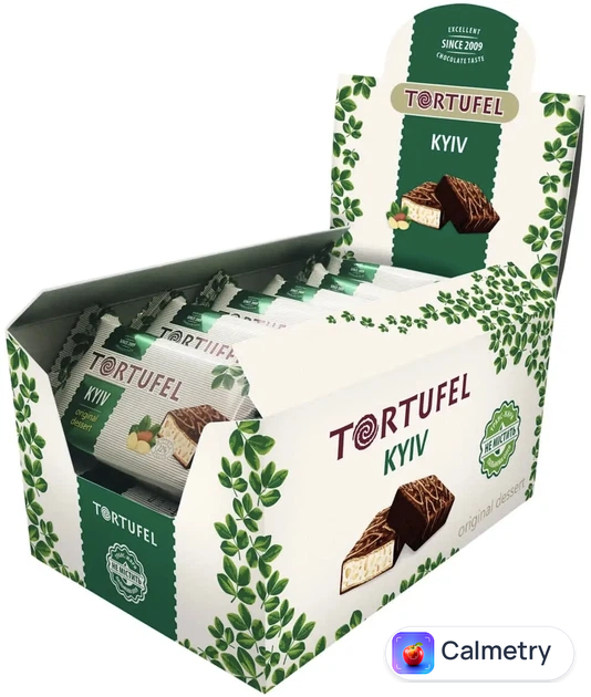 Упаковка батончиків Chocoboom Tortufel Kyiv Duo 32 г х 16 шт