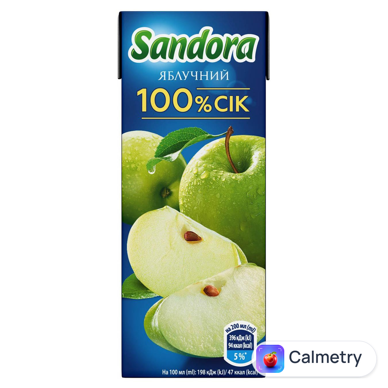 Сік Sandora яблучний 200мл