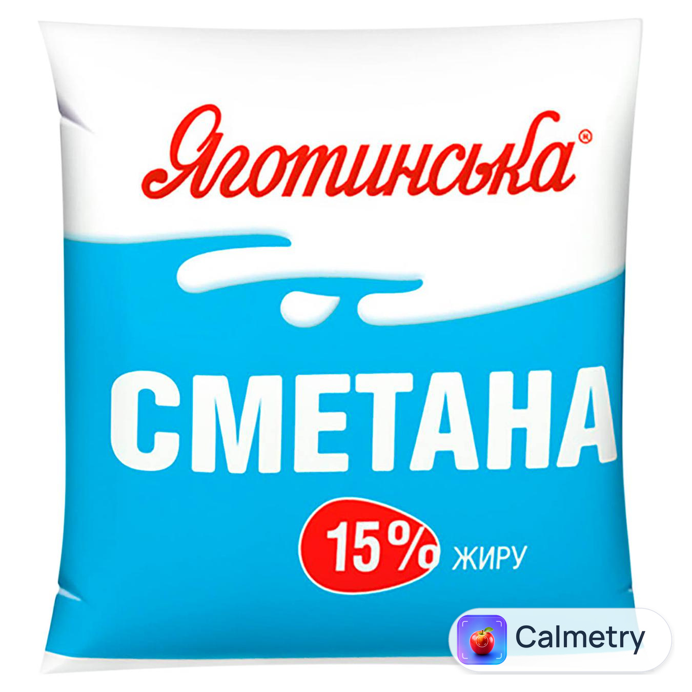 Сметана Яготинська 15% 400г