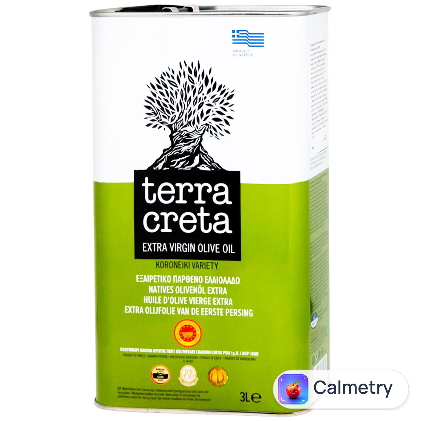 Олія оливкова Terra Creta Estate Extra Virgin Pdo Колімварі 3л